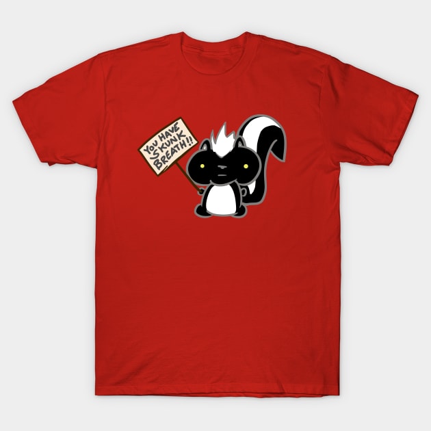 Angry Skunk T-Shirt by Fizgigs